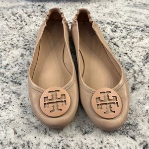 Tory Burch Miller Flat in light pink/beige